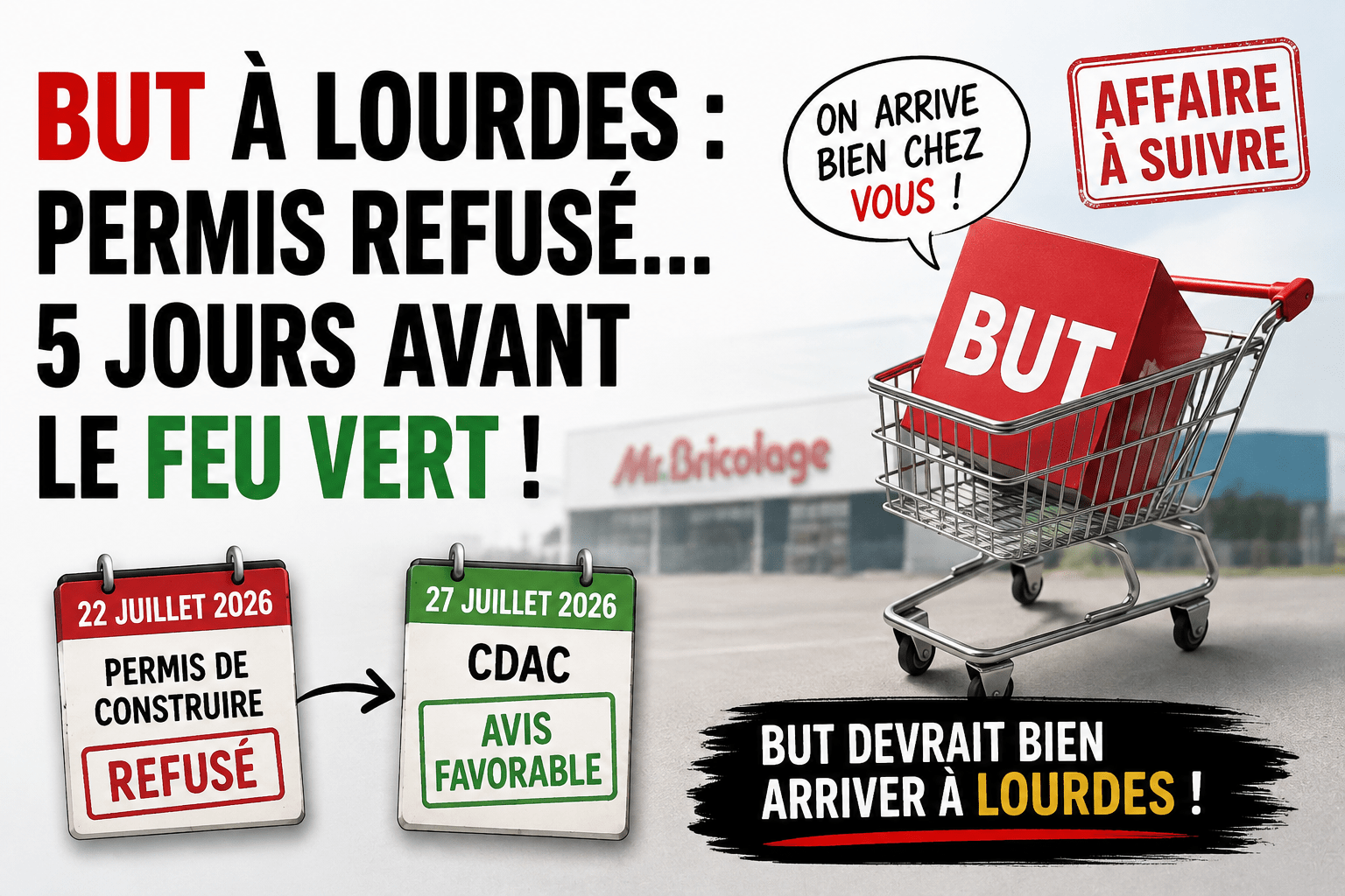 BUT à Lourdes : permis refusé, CDAC favorable… qui a changé les règles du jeu ?