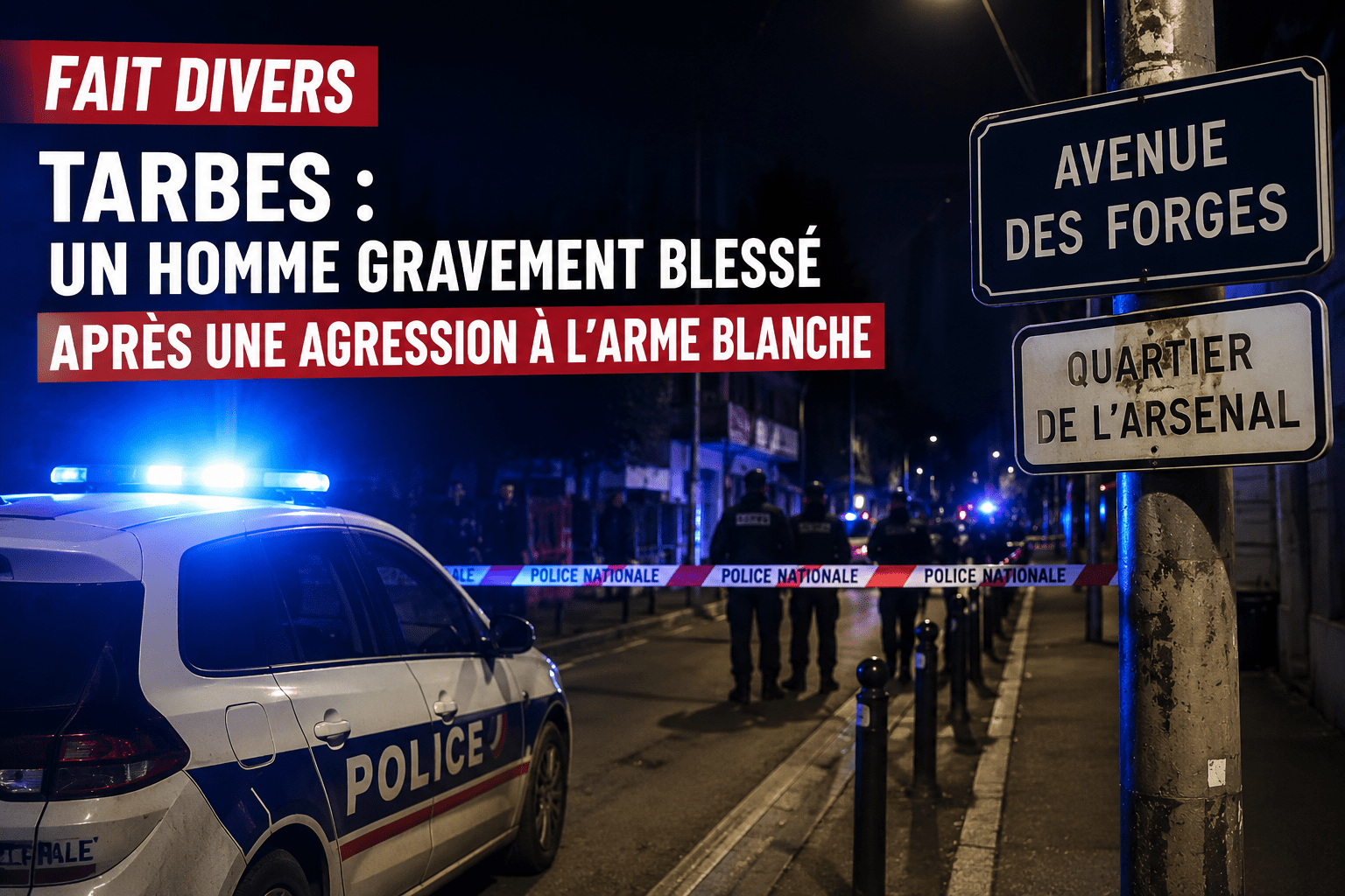 Tarbes : nouvelle nuit de violence à l’Arsenal, un homme grièvement blessé à l’arme blanche