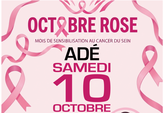 Adé en Octobre Rose le 10 octobre